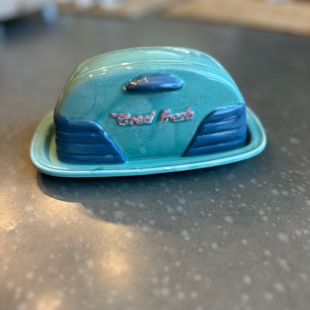 Vintage Omnibus China Butter Dish